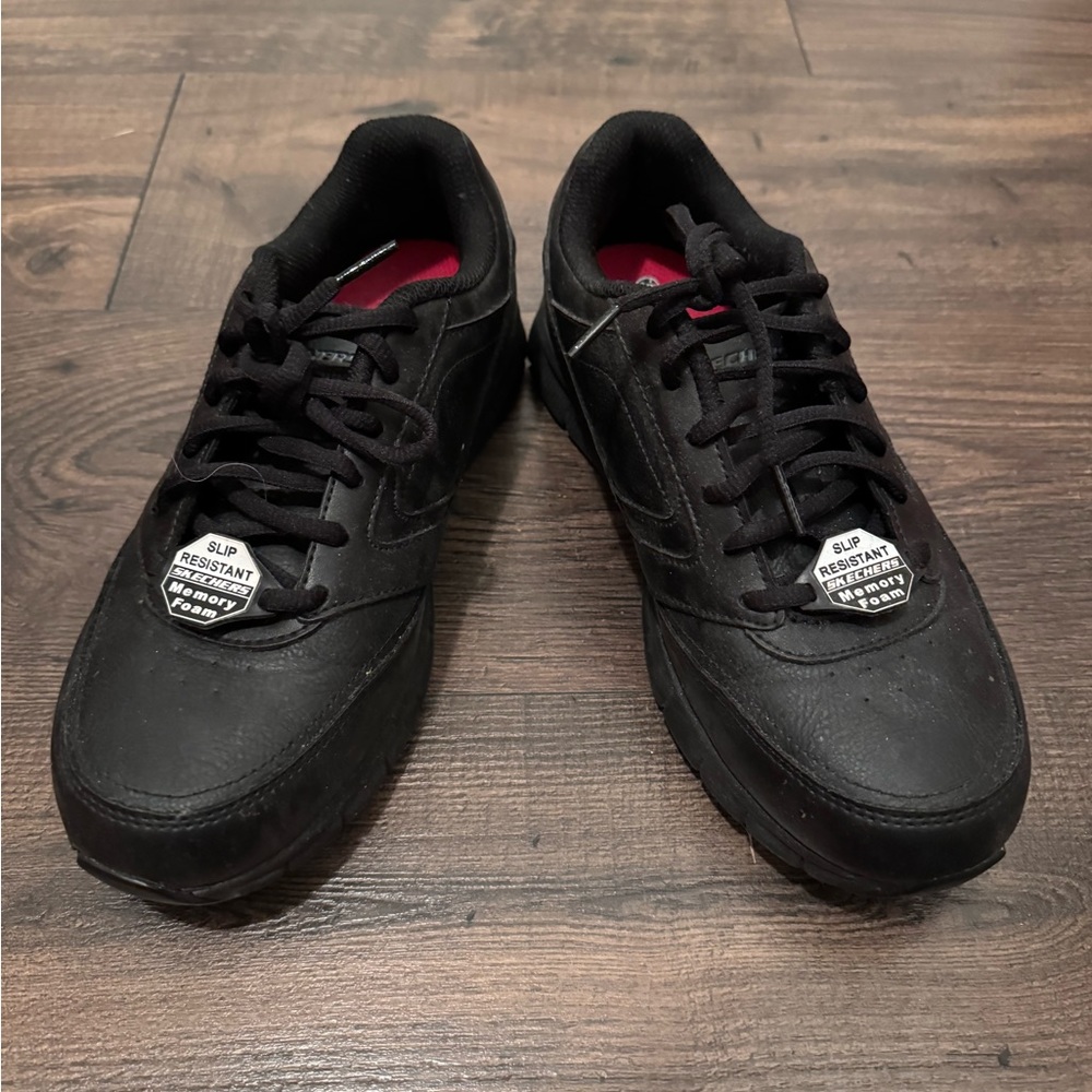 Sketchers work shoes. Only worn twice. Women’s 8.5 with memory foam inside!